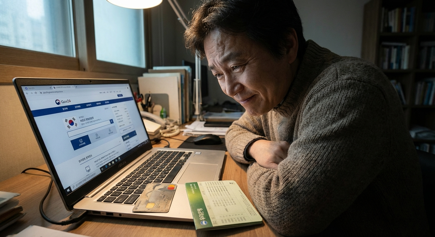 정부24 사이트에서 2026년 환급금 조회 진행 중인 모습